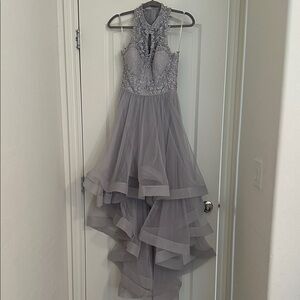 Elegant Gray Maxi Dress